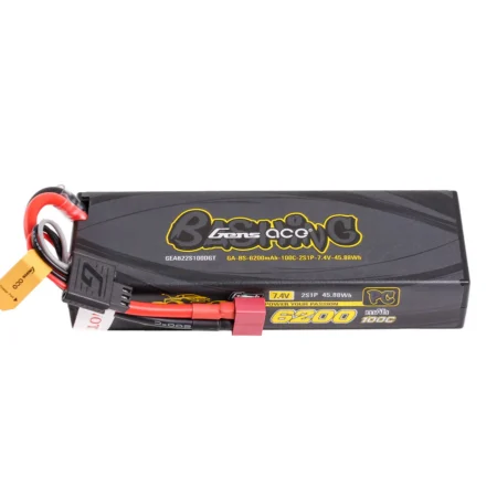 Gens ace Bashing 6200mah 2s 7.4V 100C Hardcase LiPo -T-plug