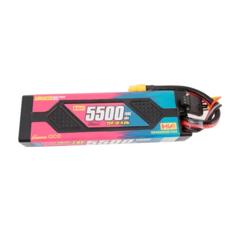 Gens ace Advanced 5500mAh 7.6V 100C 2S1P HardCase Lipo - XT60