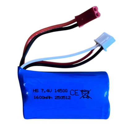 7,4V 1600 mAh Li-ion 2*14500 JST plug
