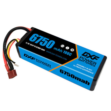 DXF 6750mAh 3S 11.1V 100C Hardcase Lipo - T-plug