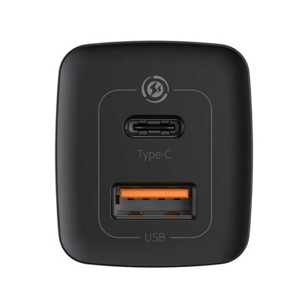 Baseus kiirlaadija GaN2 Lite 65W USB + USB-C QC4+ PD3.0 SCP FCP AFC alternatiivne vaade